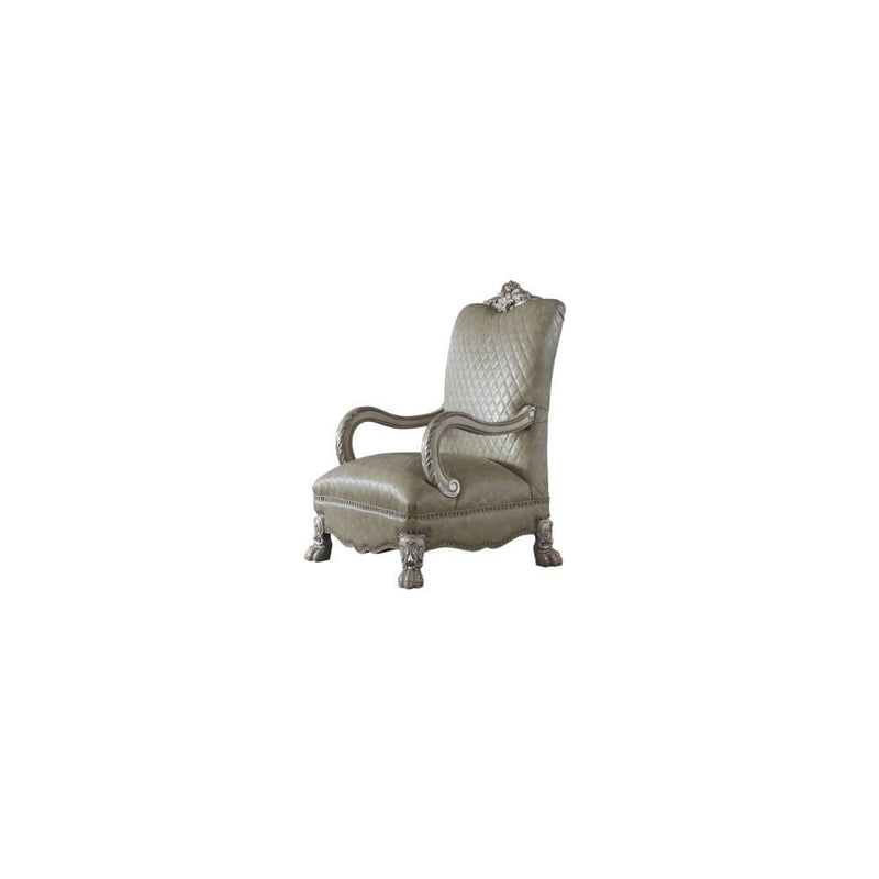 Dresden - Accent Chair - Vintage Bone White & PU - Urban Living Furniture (Los Angeles, CA)