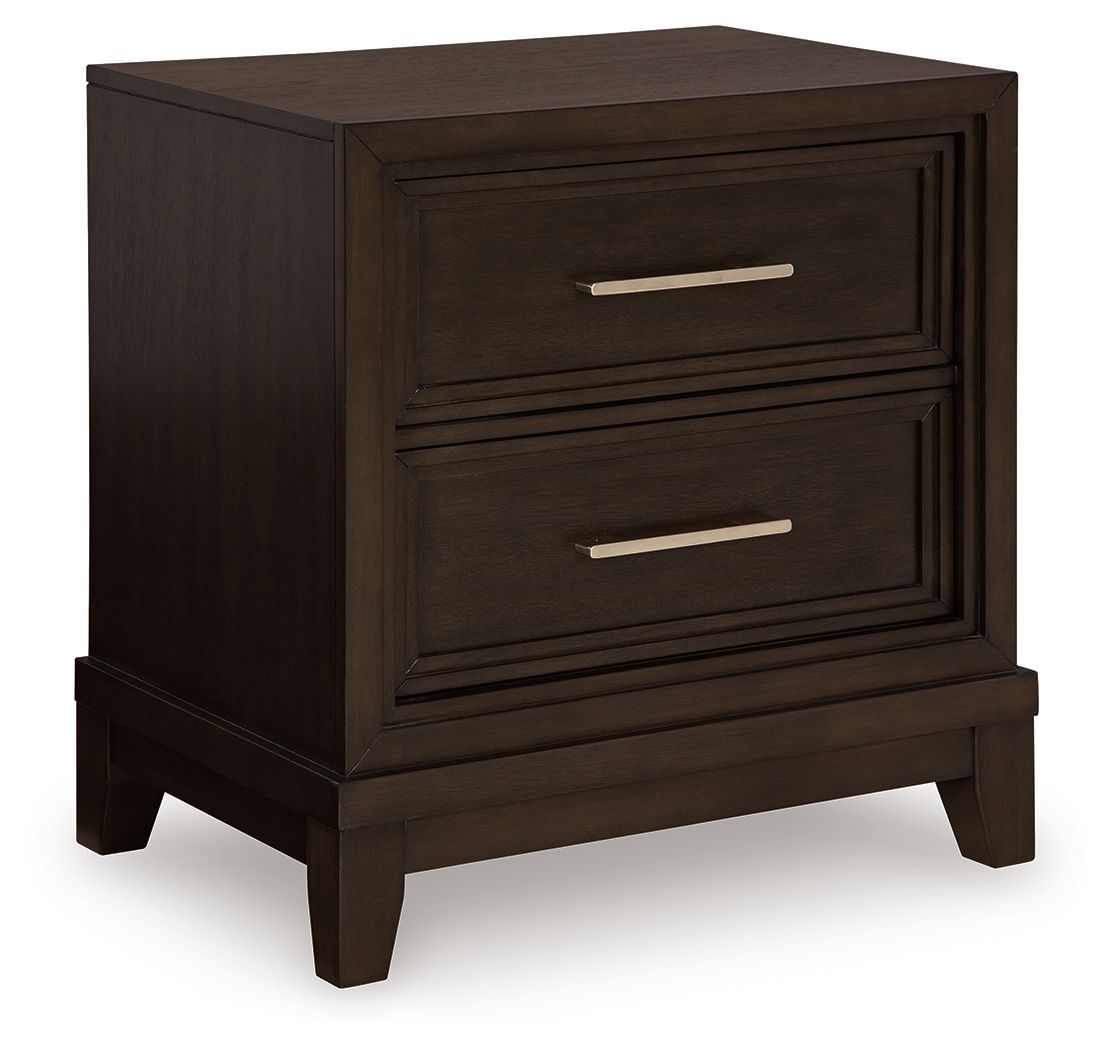 Neymorton - Dark Grayish Brown - Two Drawer Night Stand - Urban Living Furniture (Los Angeles, CA)