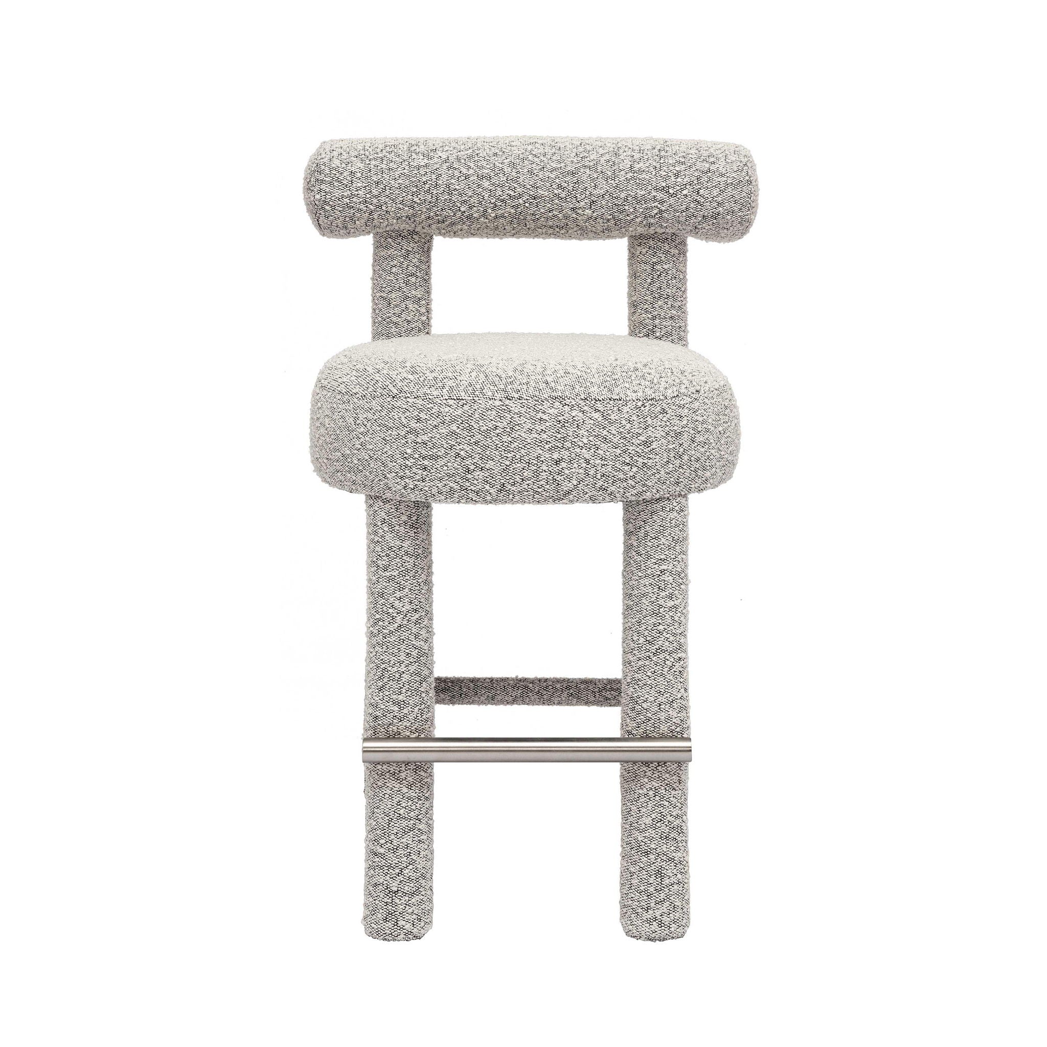 Carmel - Boucle and Solid Wood Counter Stool - Urban Living Furniture (Los Angeles, CA)