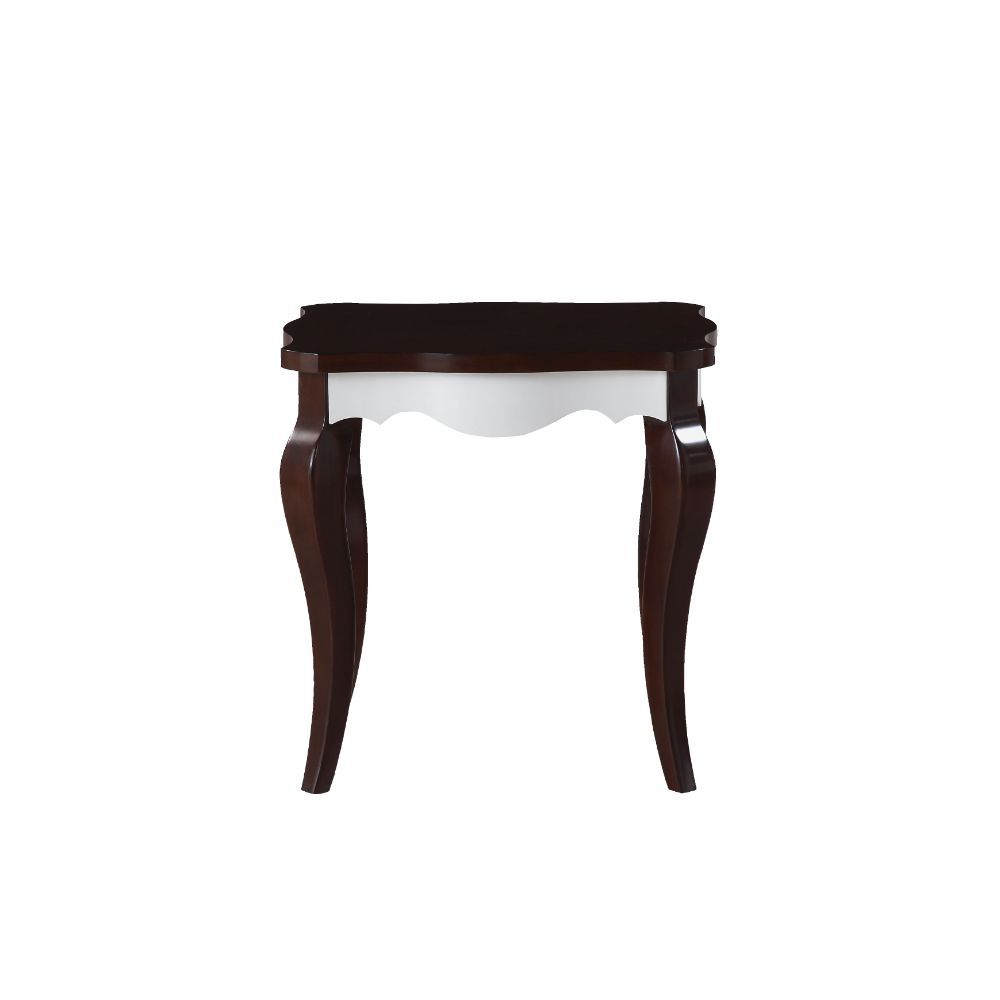 Mathias - End Table - Walnut & White - Urban Living Furniture (Los Angeles, CA)