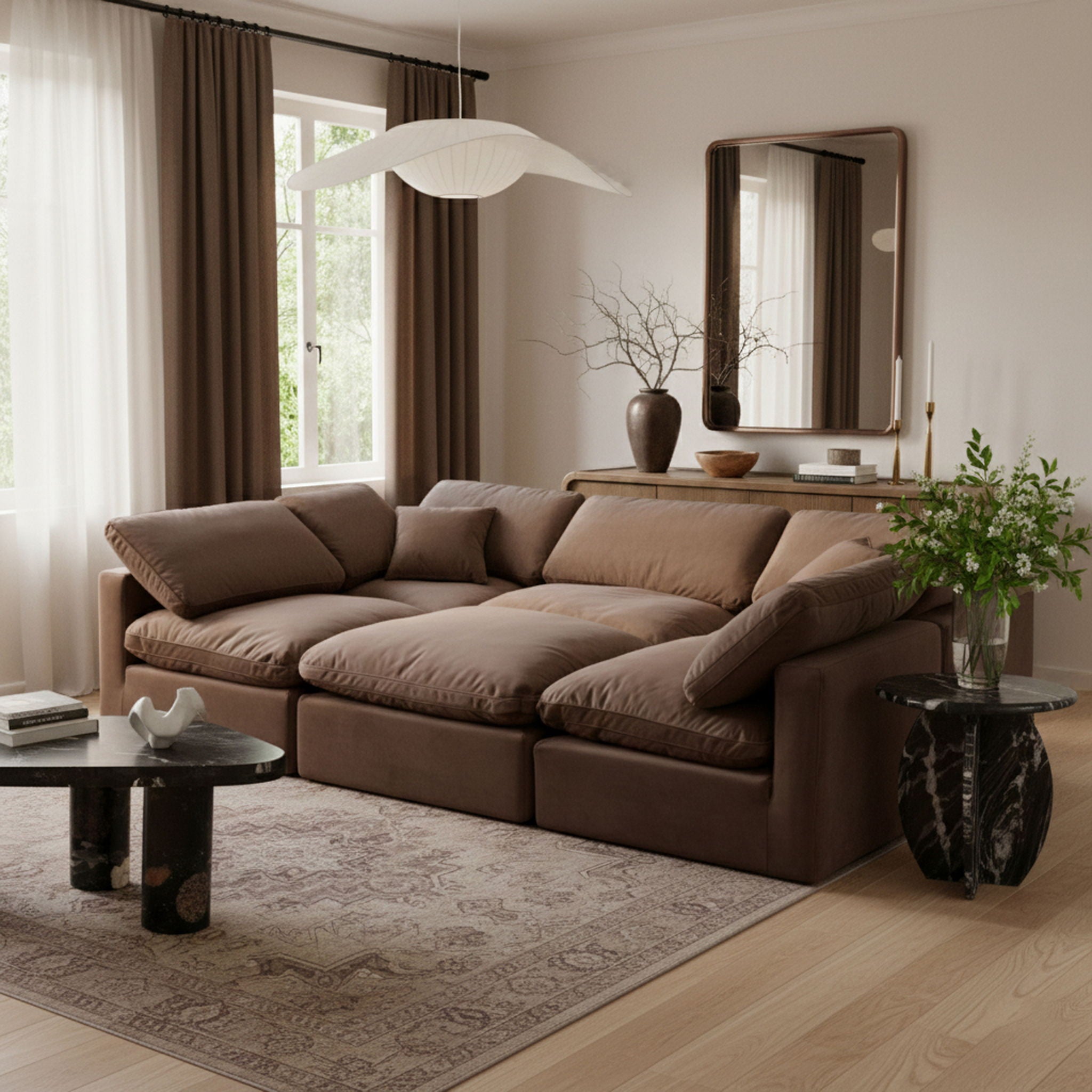 Indulge - Velvet 6 Piece Modular Sectional - Urban Living Furniture (Los Angeles, CA)
