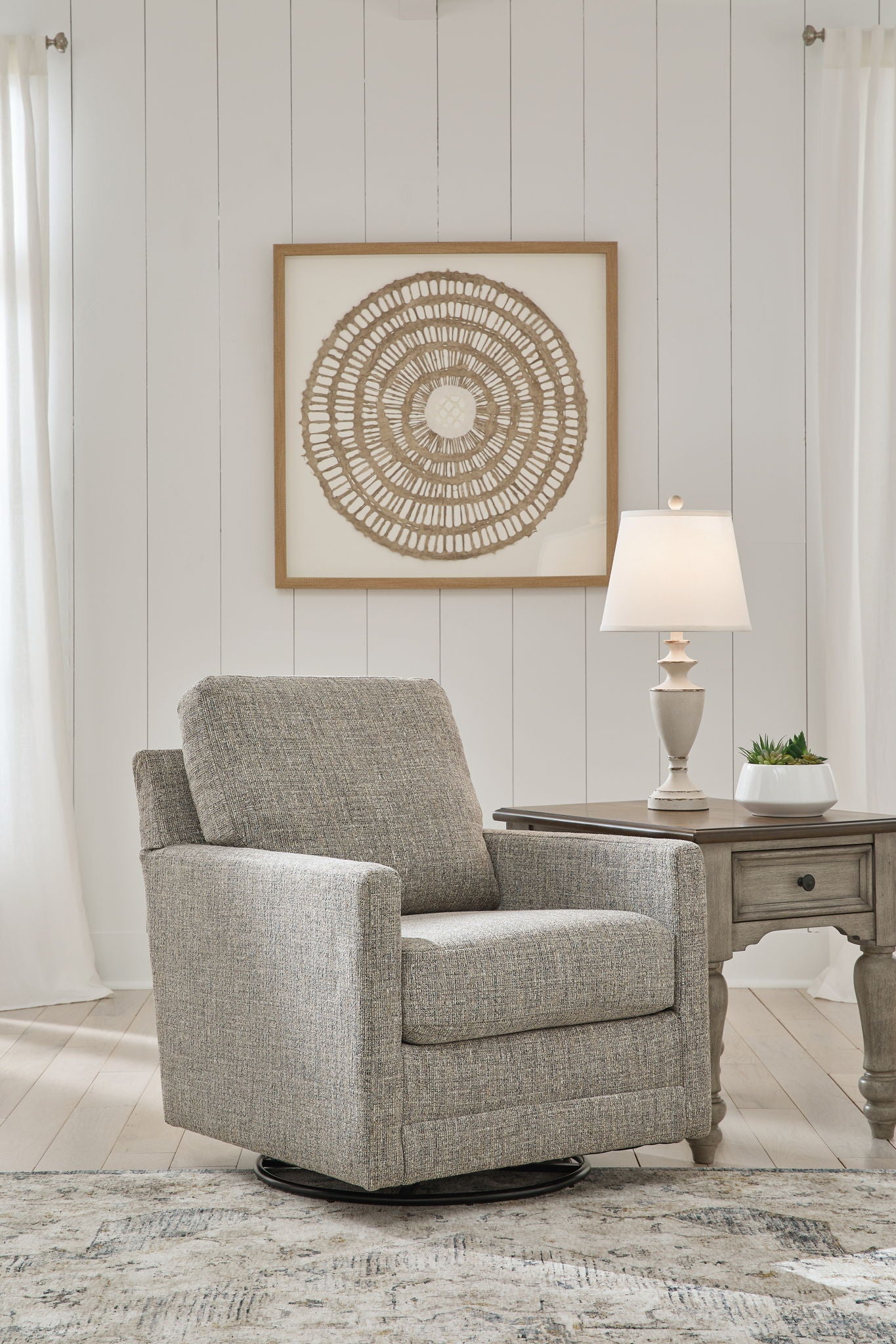 Bralynn - Linen - Swivel Glider Accent Chair - Urban Living Furniture (Los Angeles, CA)