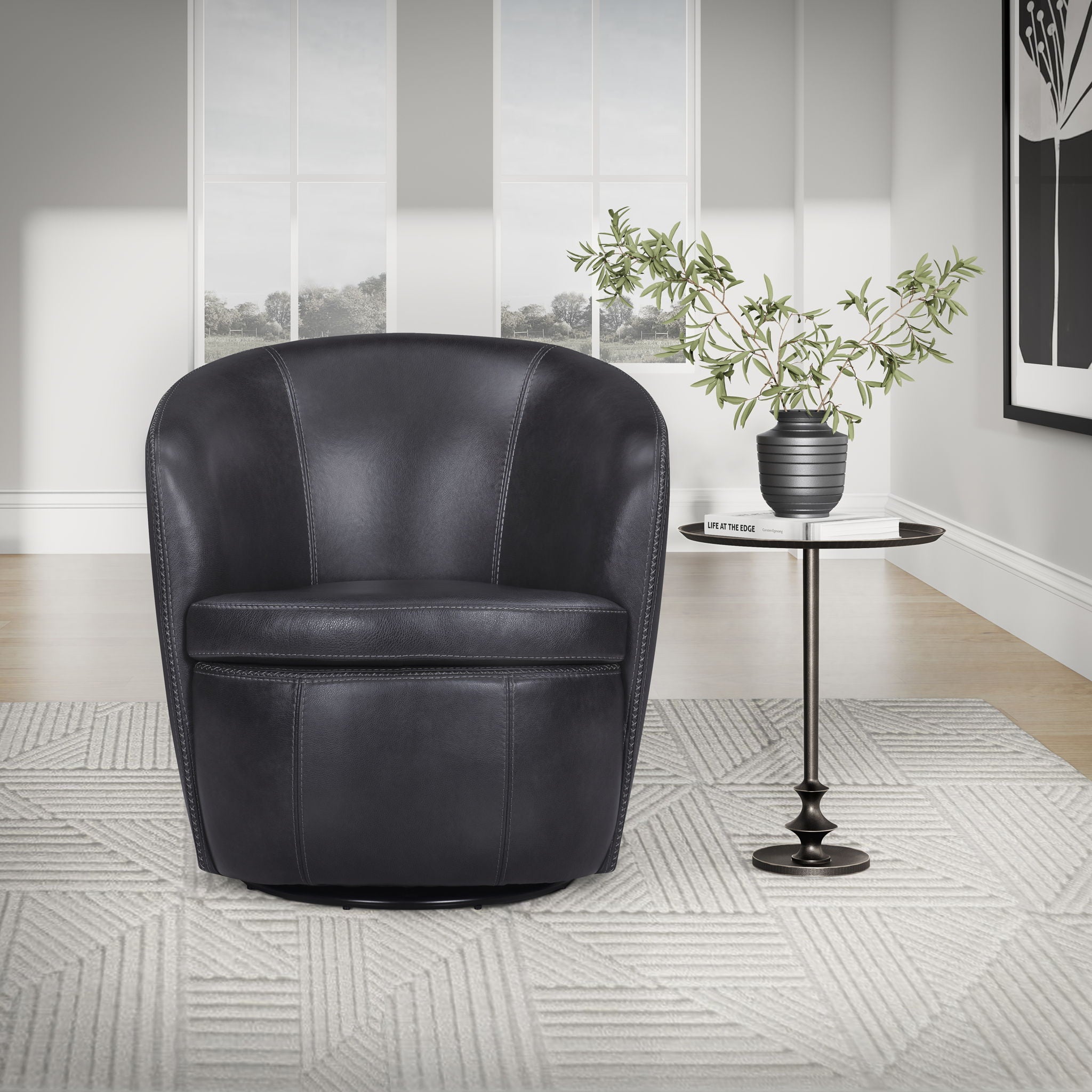 Barolo - Swivel Club Chair - Urban Living Furniture (Los Angeles, CA)