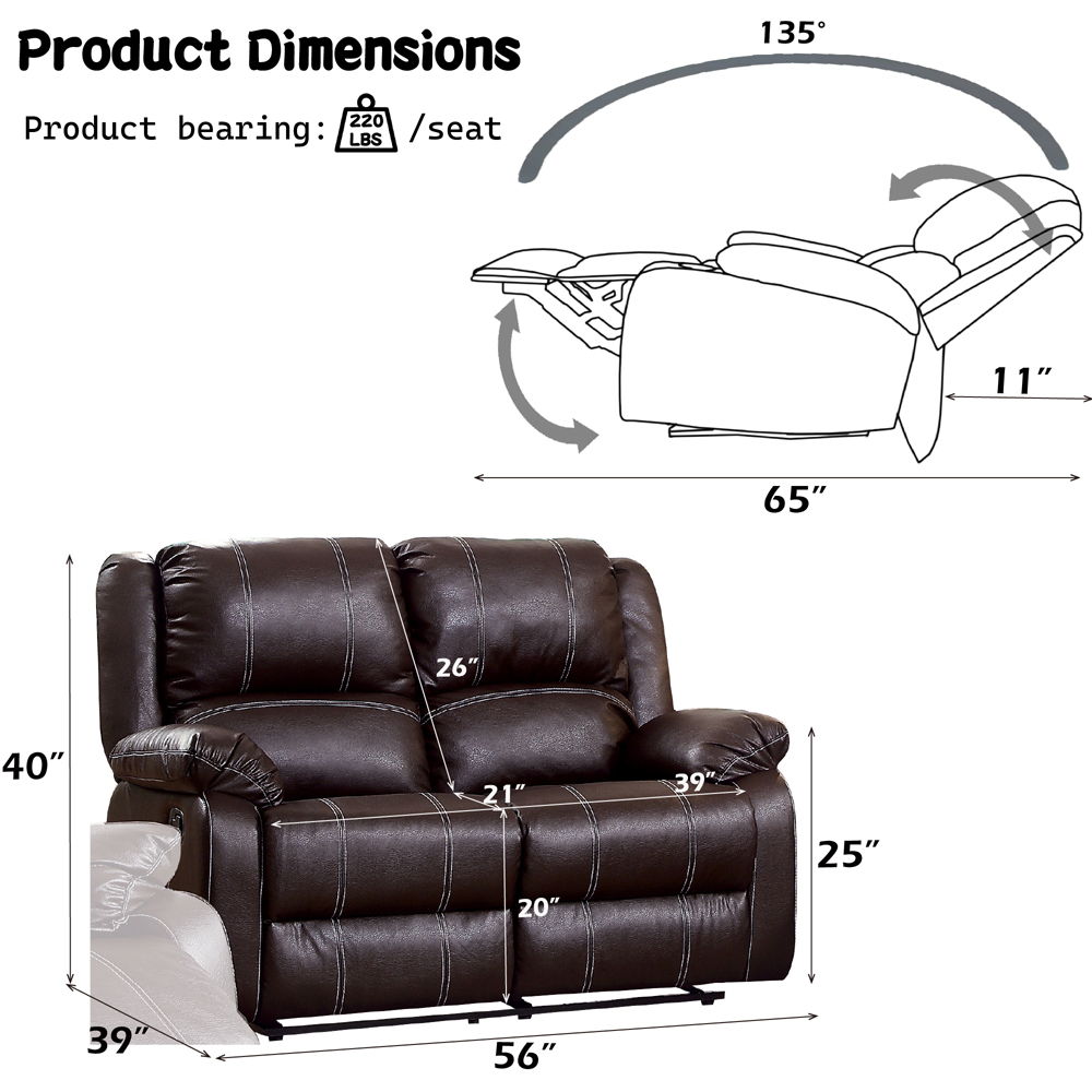 Zuriel - Motion Loveseat - Urban Living Furniture (Los Angeles, CA)