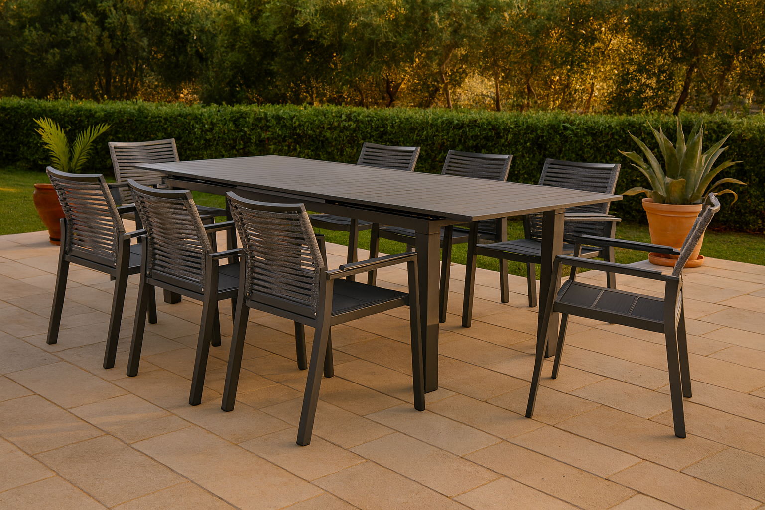 Maldives - Rope Outdoor Patio Dining Arm Chair (Set of 2) - Urban Living Furniture (Los Angeles, CA)