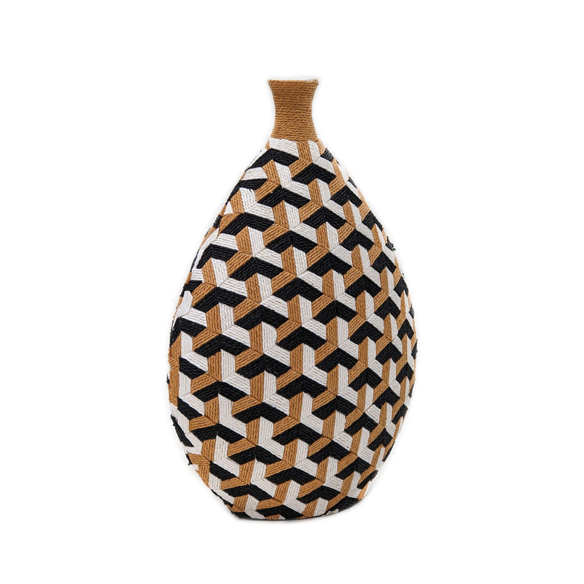 Jahia - Cubism Vase - Light Brown - Urban Living Furniture (Los Angeles, CA)