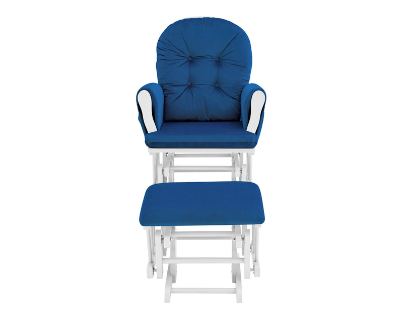 Mason - Glider And Ottoman White Wood - Urban Living Furniture (Los Angeles, CA)