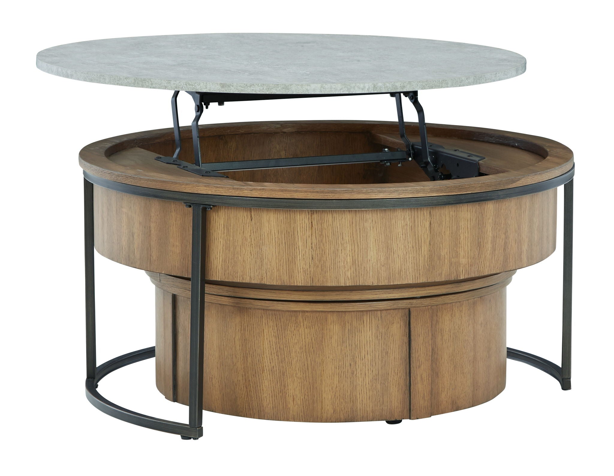 Fridley - Gray / Brown / Black - Nesting Cocktail Tables (Set of 2) - Urban Living Furniture (Los Angeles, CA)