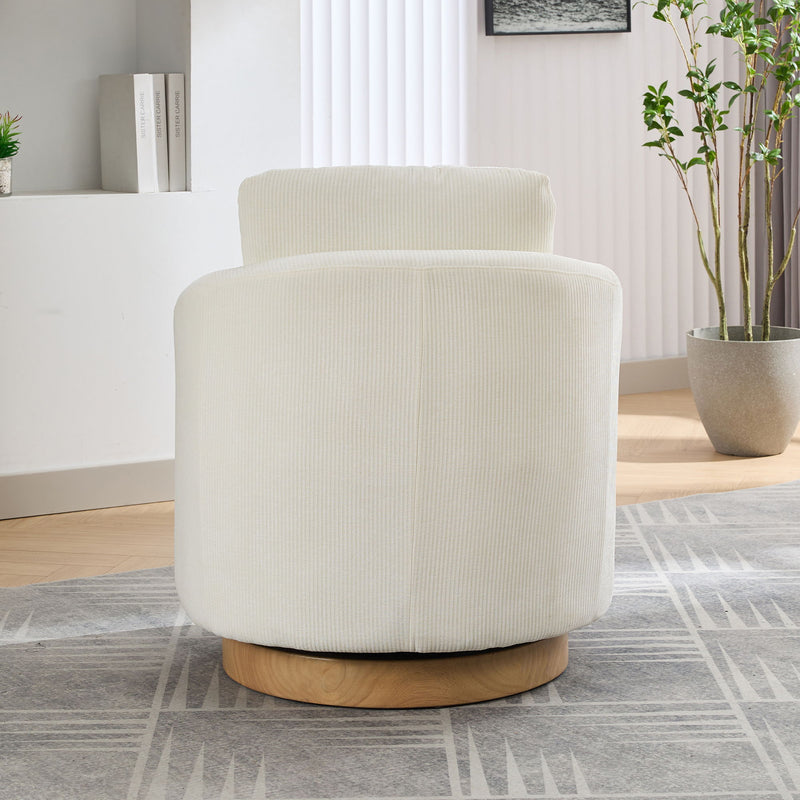 Swivel Accent Barrel Chair 360 Degree For Living Room