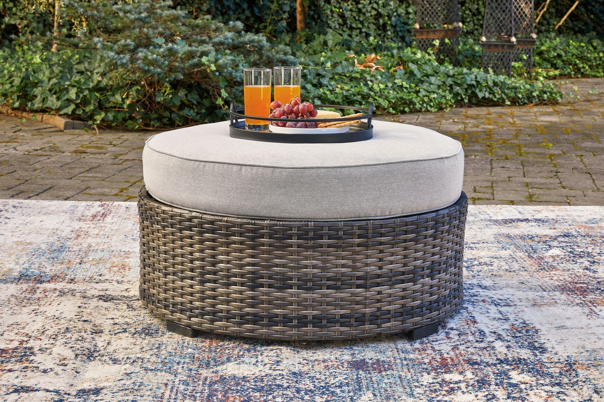 Harbor Court - Gray - Ottoman with Cushion - Urban Living Furniture (Los Angeles, CA)