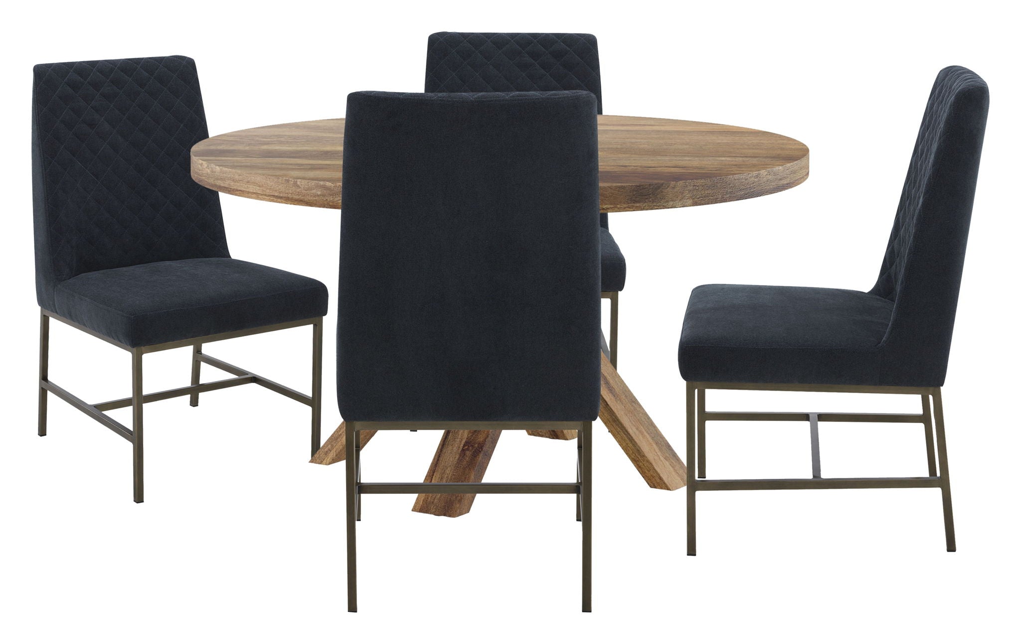 Crossings - Round Dining Table With 4 Upholstered Chairs - Urban Living Furniture (Los Angeles, CA)
