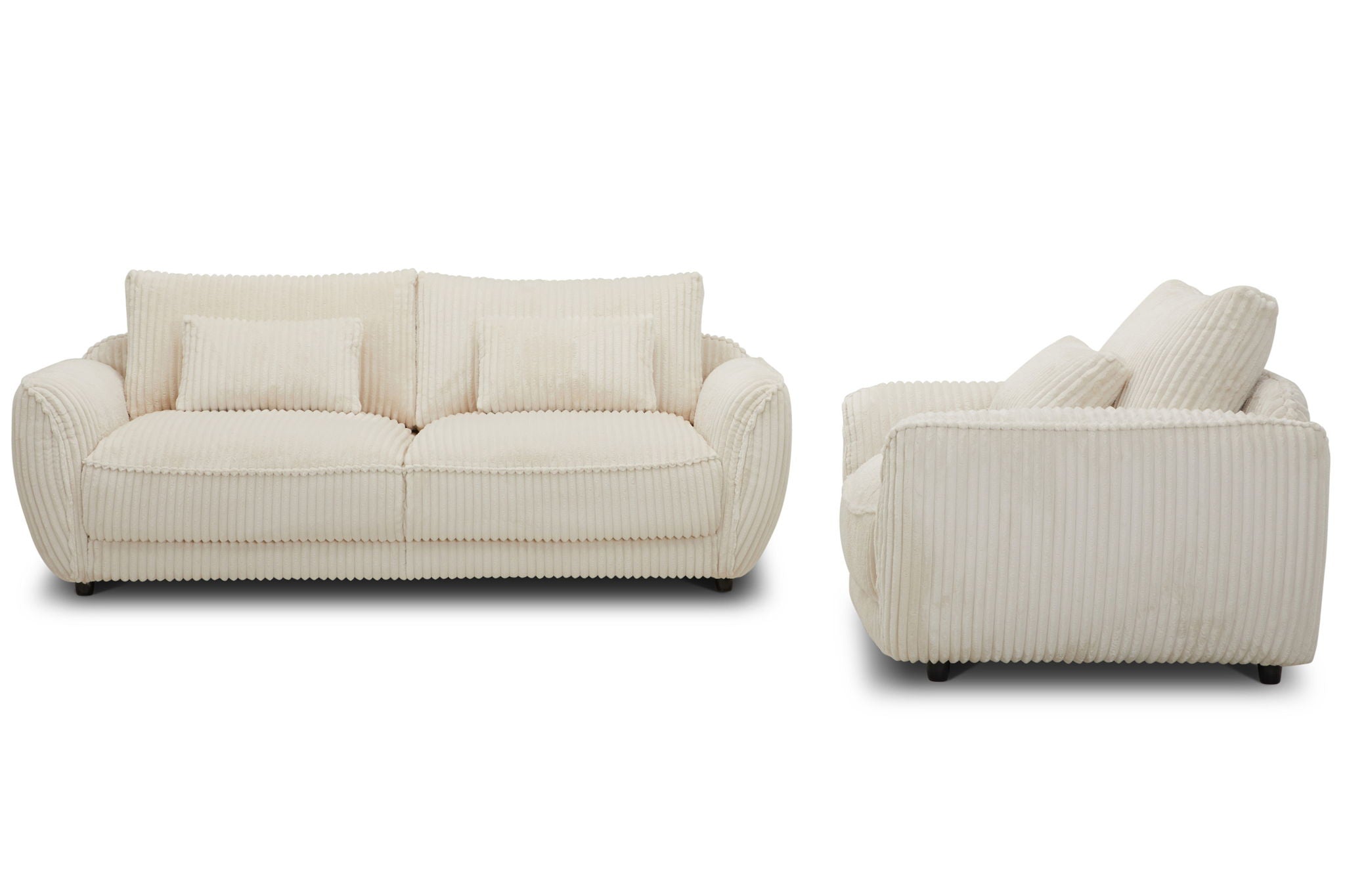 Utopia - Sofa And 2 Chair And Half - Mega Ivory - Urban Living Furniture (Los Angeles, CA)