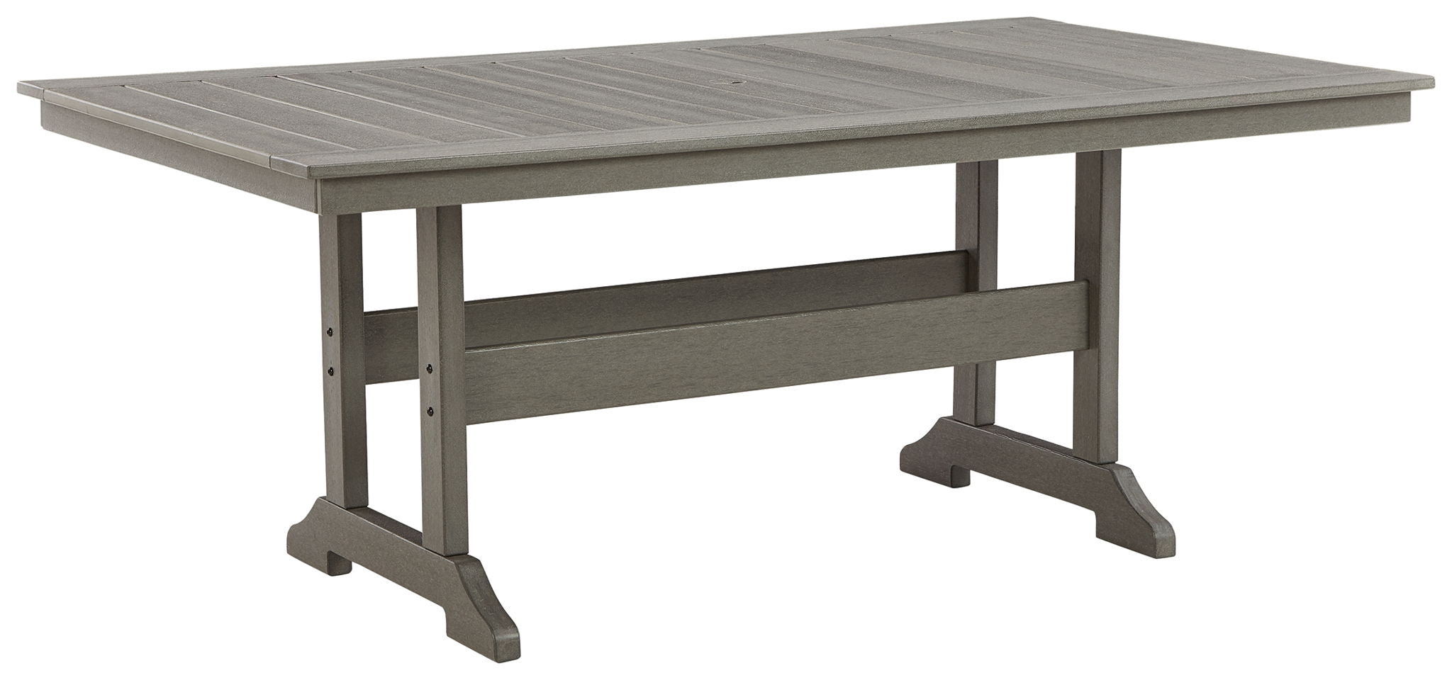 Visola - Gray - RECT Dining Table w/Umb OPT - Urban Living Furniture (Los Angeles, CA)