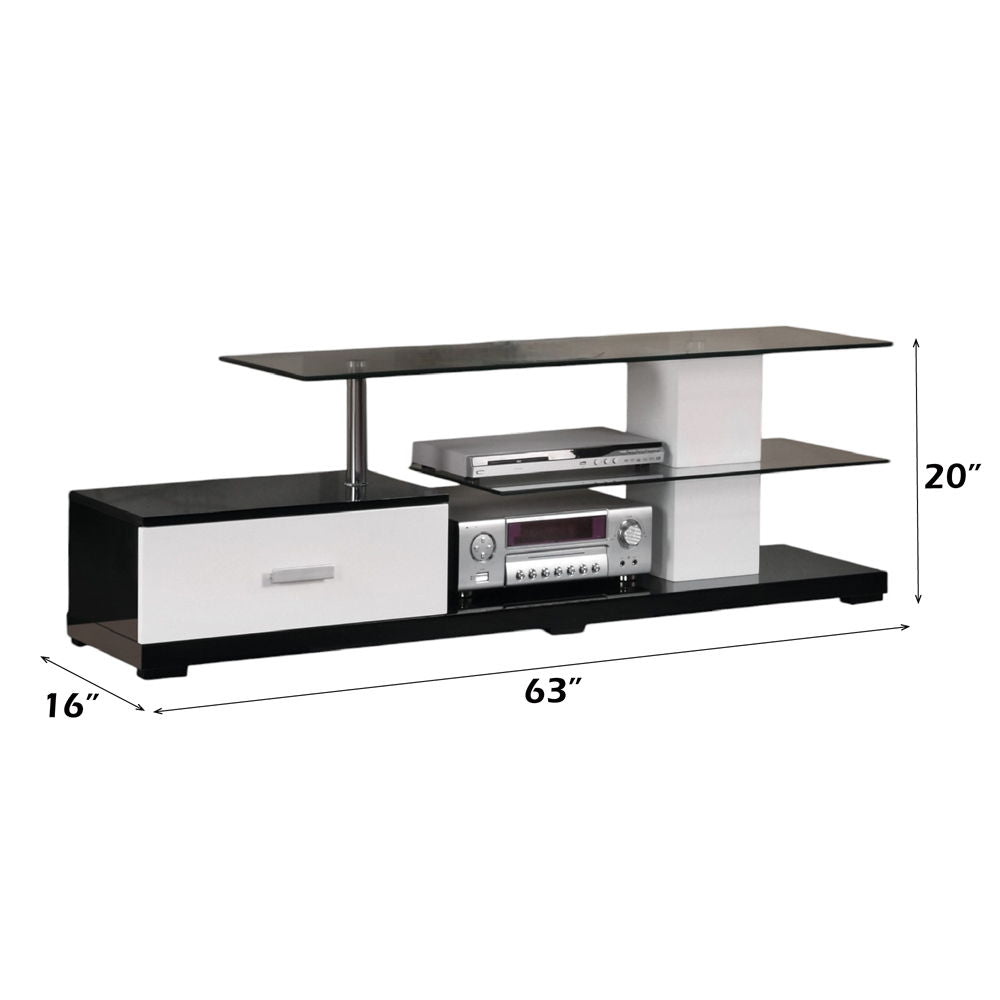 Ivana - TV Stand - White & Black - Urban Living Furniture (Los Angeles, CA)