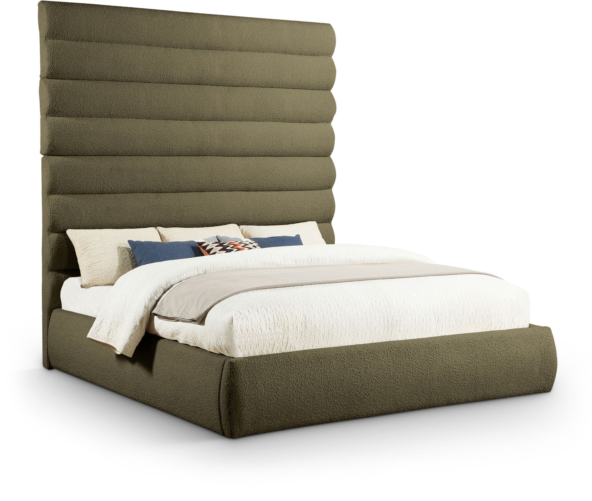Adam - Boucle Fabric Bed With 89" Headboard - Urban Living Furniture (Los Angeles, CA)