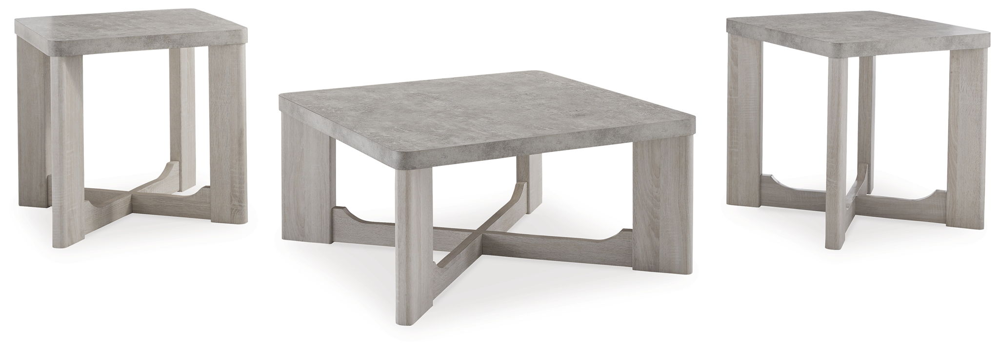 Garnilly - Whitewash - Occasional Table Set (Set of 3) - Urban Living Furniture (Los Angeles, CA)