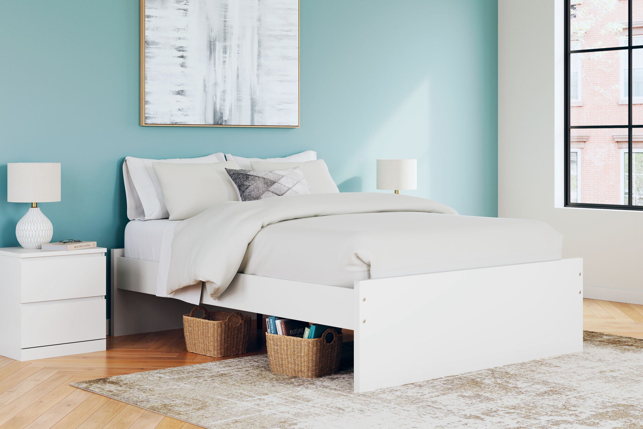 Onita - White - Queen Platform Bed - Urban Living Furniture (Los Angeles, CA)