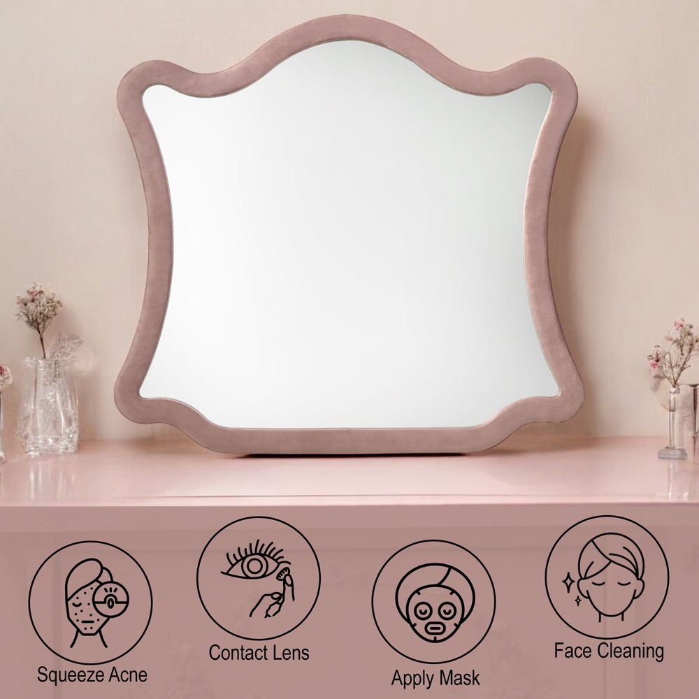 Salonia - Mirror - Pink Velvet - Urban Living Furniture (Los Angeles, CA)