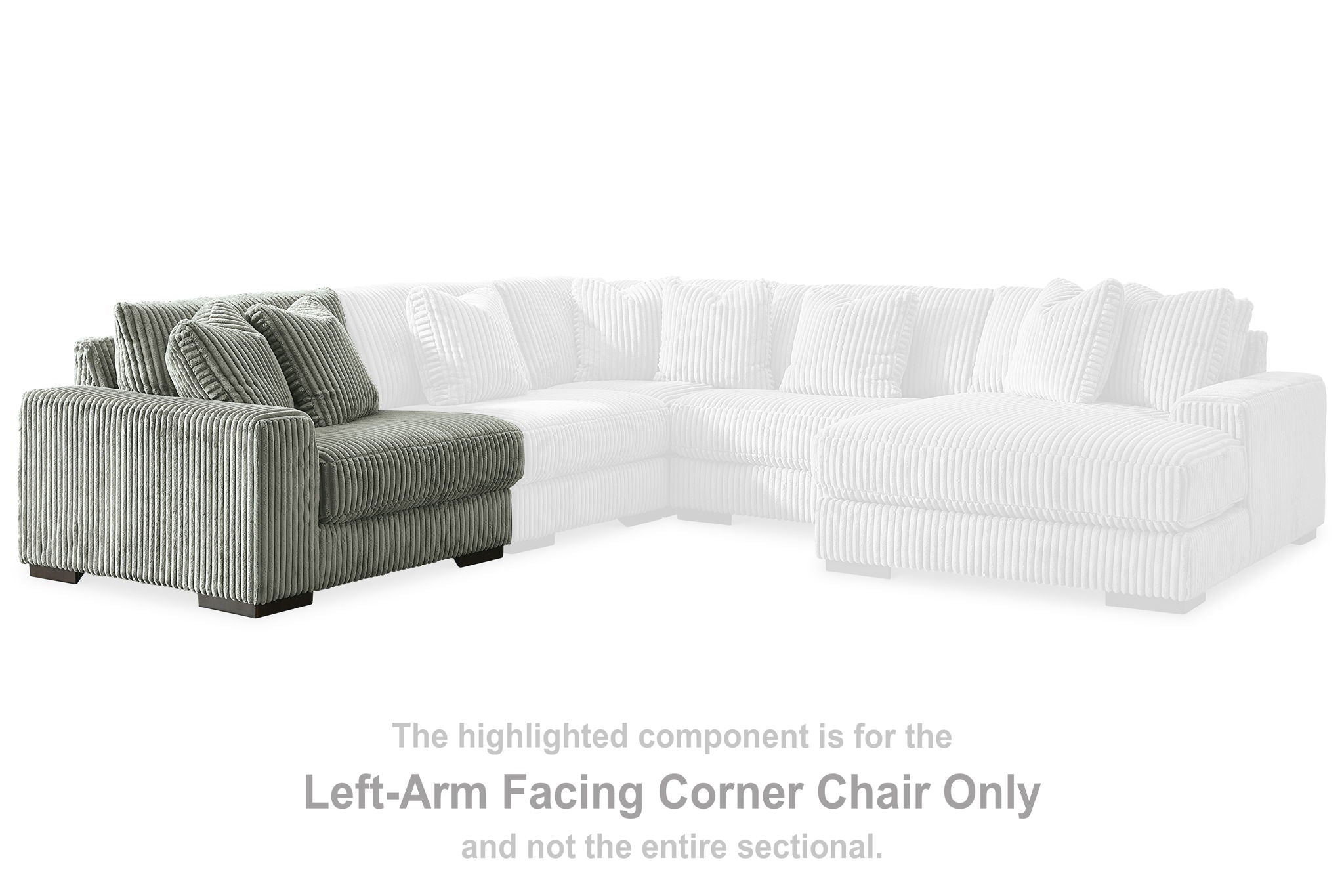 Lindyn - Fog - LAF Corner Chair - Urban Living Furniture (Los Angeles, CA)