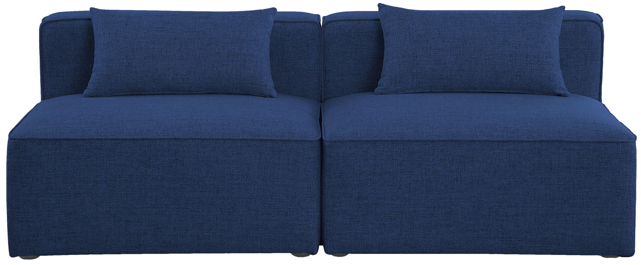 Cube - Linen Modular 2 Seat Armless Sofa - Urban Living Furniture (Los Angeles, CA)