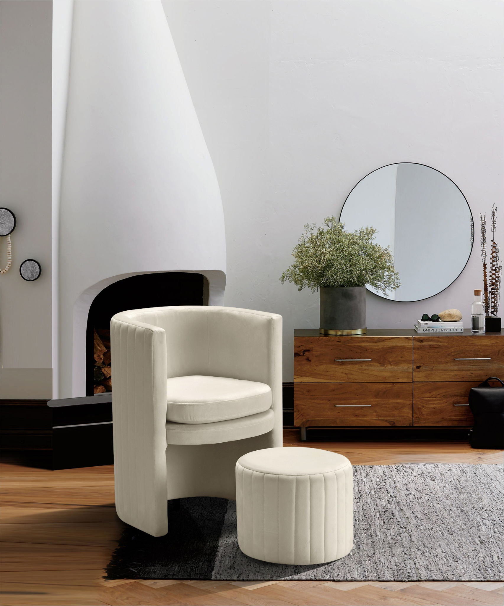 Selena - Accent Chair and Ottoman Set - Urban Living Furniture (Los Angeles, CA)