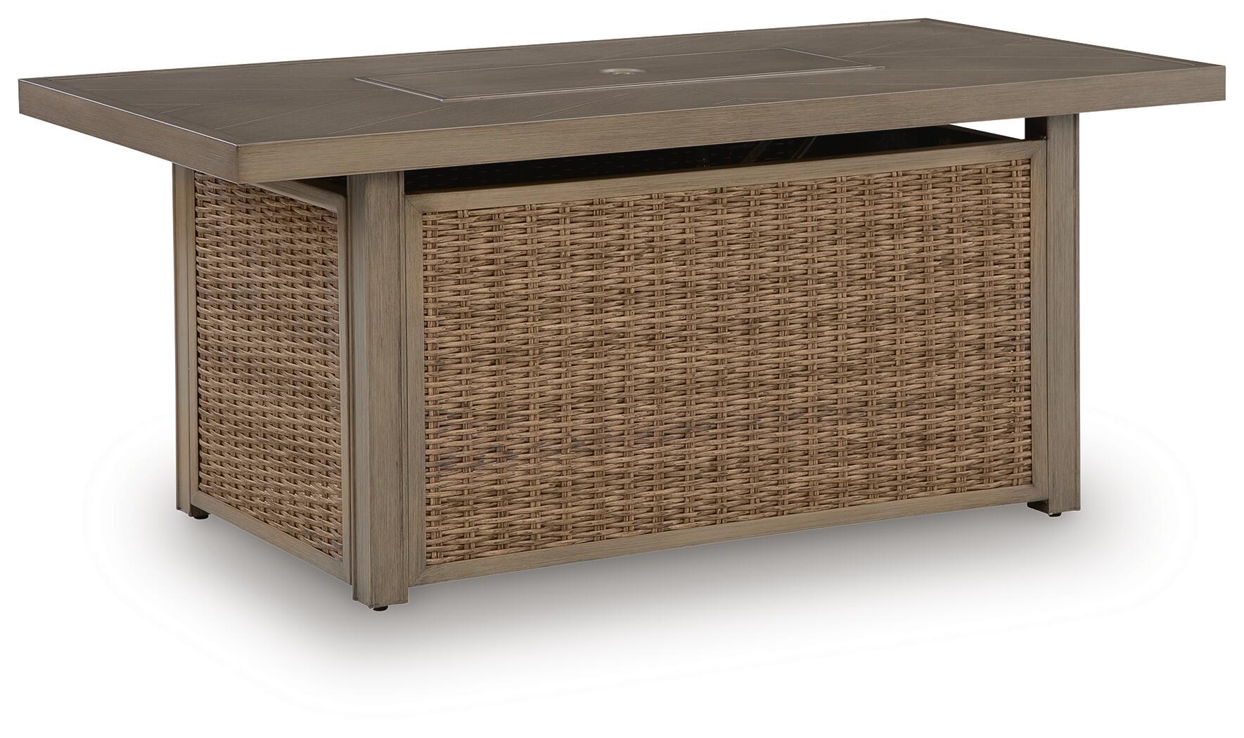 Laguna Heights - Rectangular Fire Pit Table - Beige - Urban Living Furniture (Los Angeles, CA)