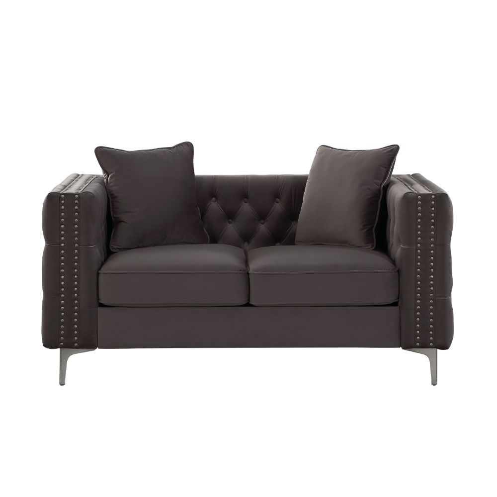 Gillian II - Loveseat - Dark Gray Velvet - Urban Living Furniture (Los Angeles, CA)