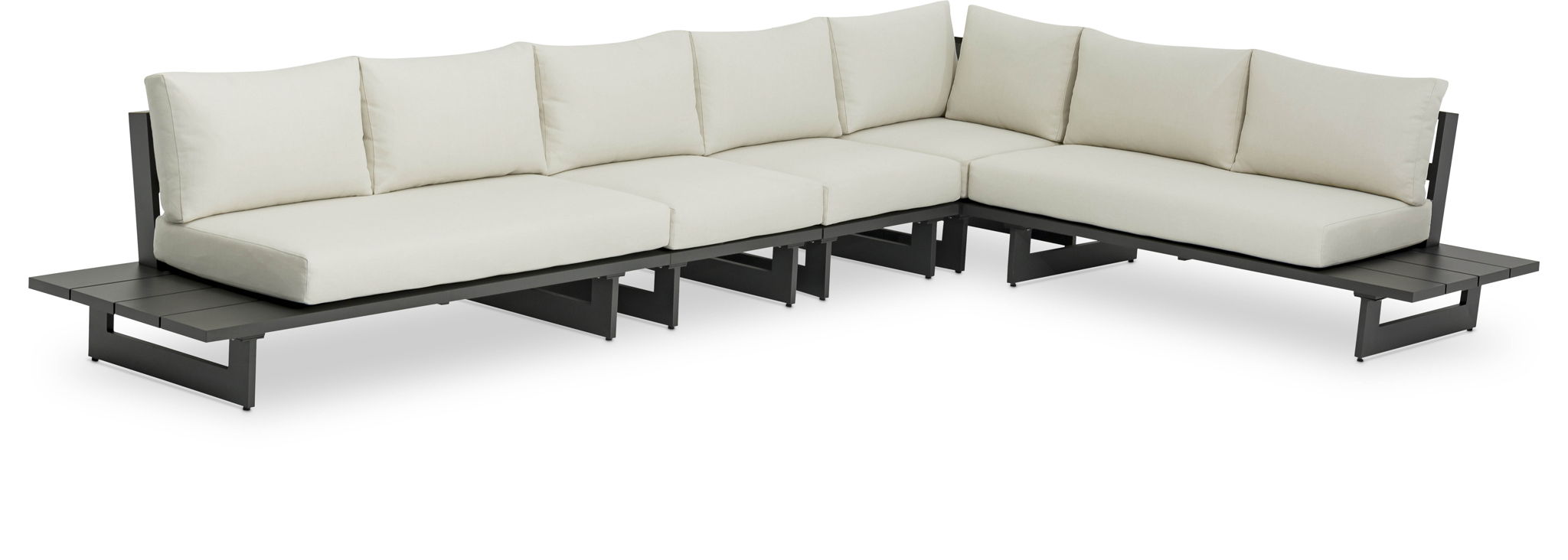 Maldives - 5 Piece Water Resistant Outdoor Patio Modular Sectional With Gray Base - Urban Living Furniture (Los Angeles, CA)