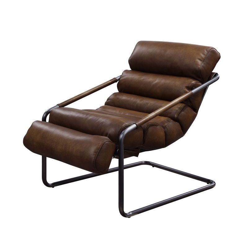 Dolgren - Accent Chair - Sahara Top Grain Leather & Matt Iron Finish - Urban Living Furniture (Los Angeles, CA)