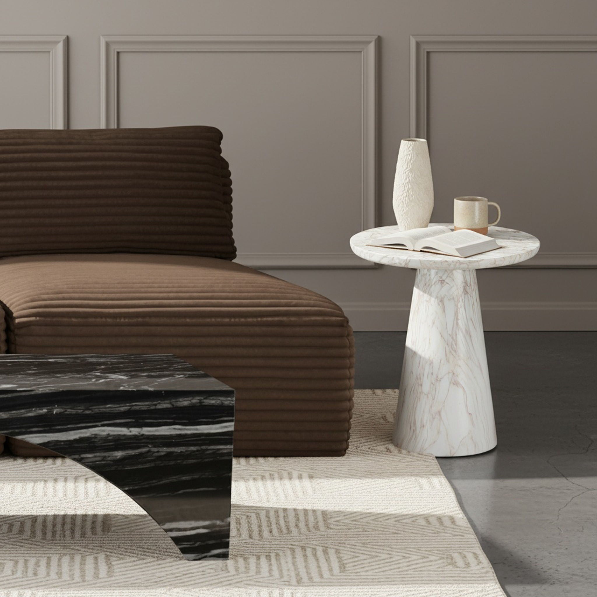 Cassino - Concrete Indoor / Outdoor End Table - Urban Living Furniture (Los Angeles, CA)