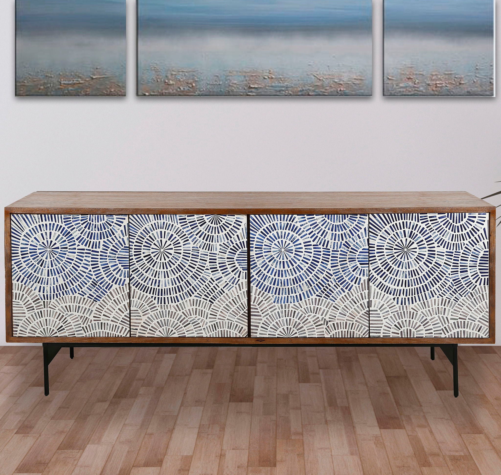 Crossings - Console - Coconut Shell - Urban Living Furniture (Los Angeles, CA)