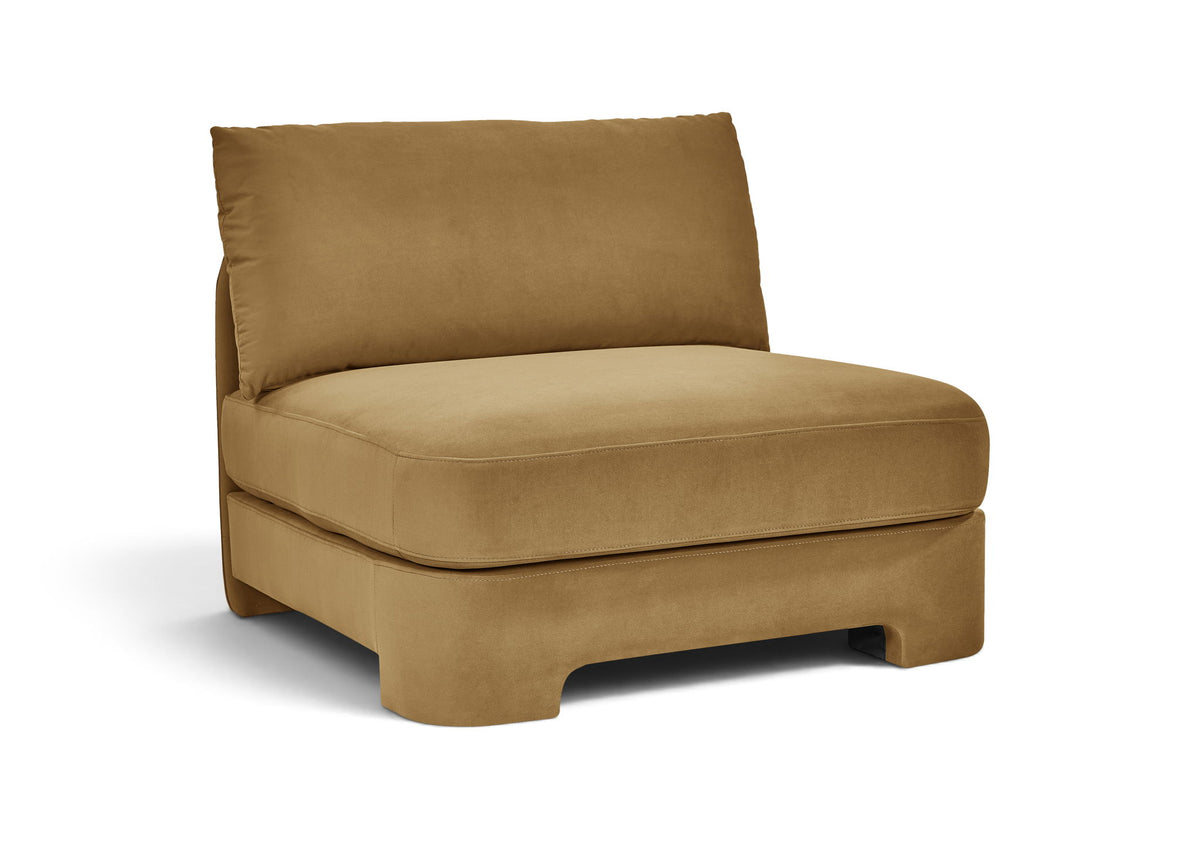 Hammond - Velvet Performance Fabric Upholstered Armless Chair