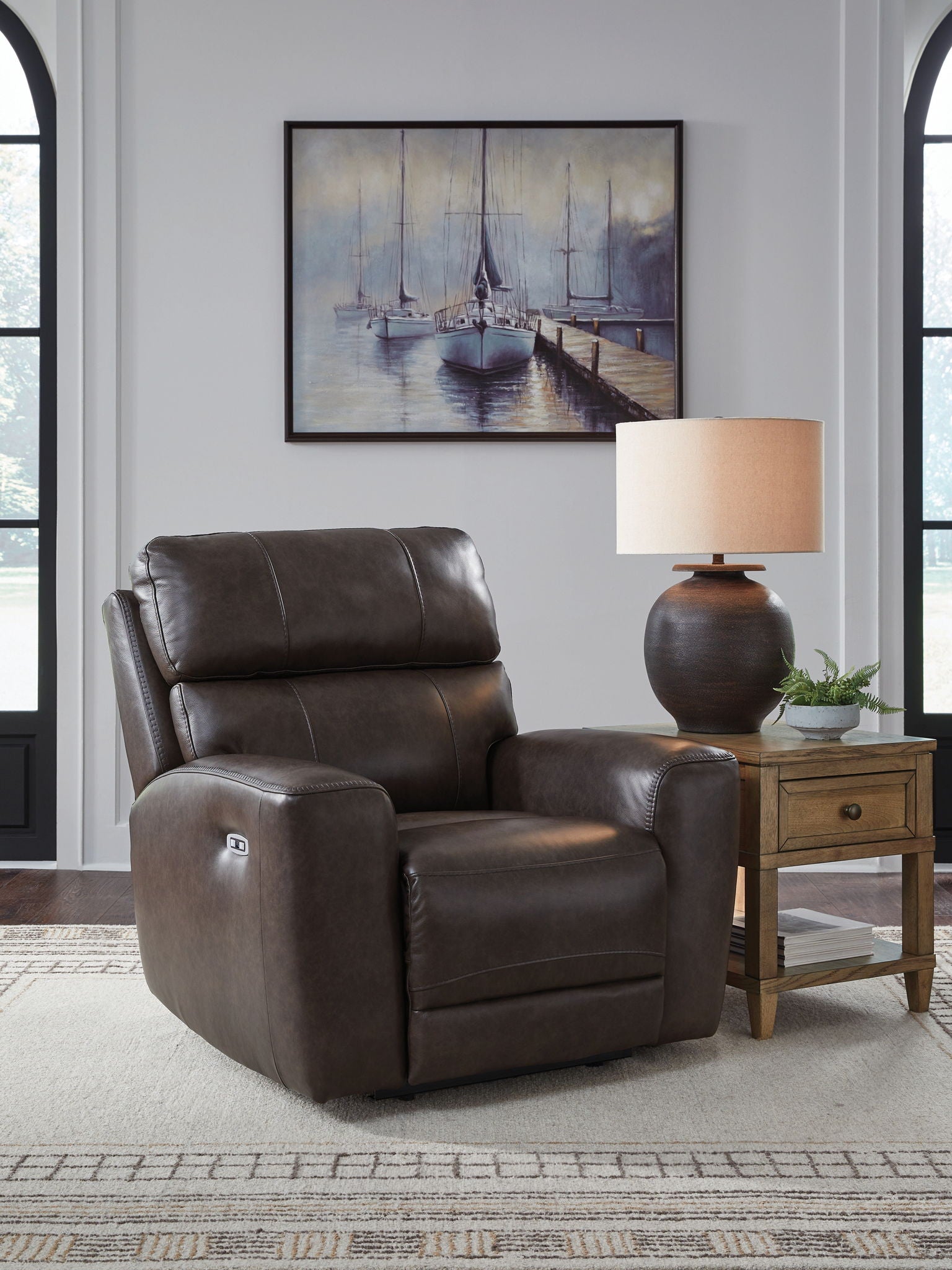 Crossplex - Smoke - Power Recliner / Adjustable Headrest - Urban Living Furniture (Los Angeles, CA)