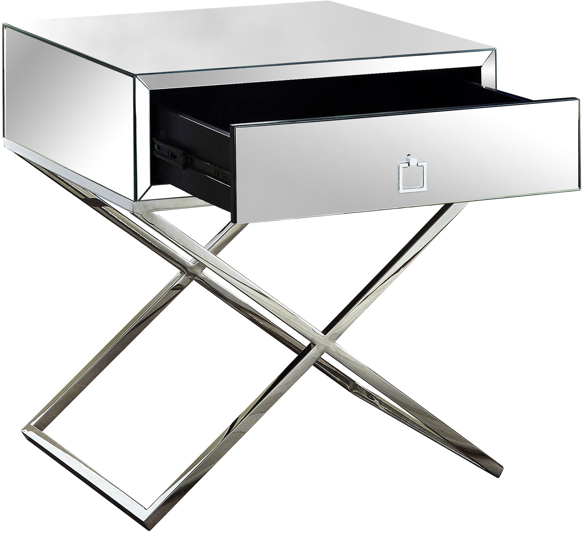 Lynn - Side Table - Chrome - Urban Living Furniture (Los Angeles, CA)