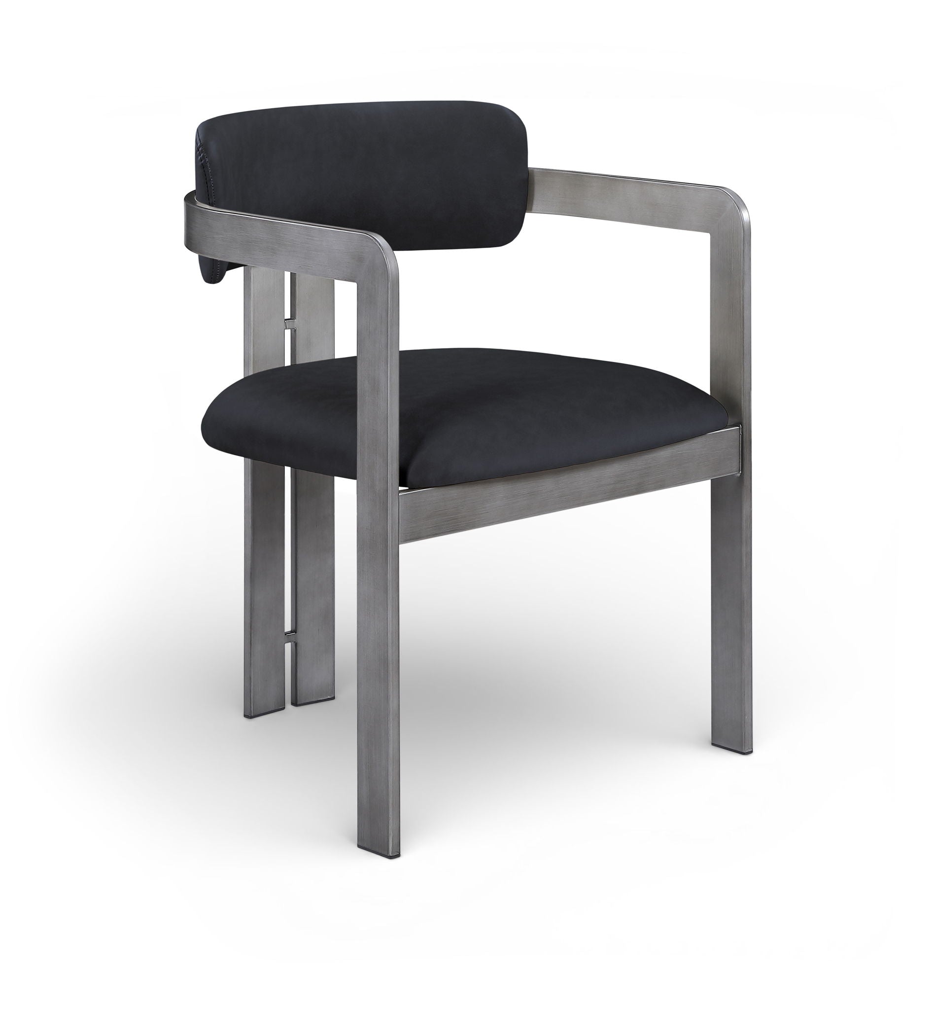 Aurum - Vegan Leather Upholstered Dining Chair With Gray Base (Set of 2) - Urban Living Furniture (Los Angeles, CA)