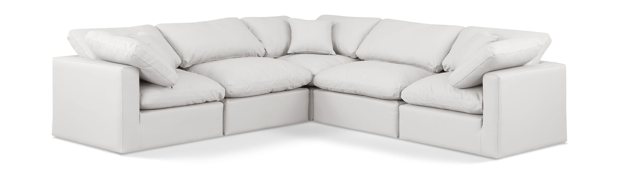 Indulge - Faux Leather 5 Piece Modular Corner Sectional - Urban Living Furniture (Los Angeles, CA)