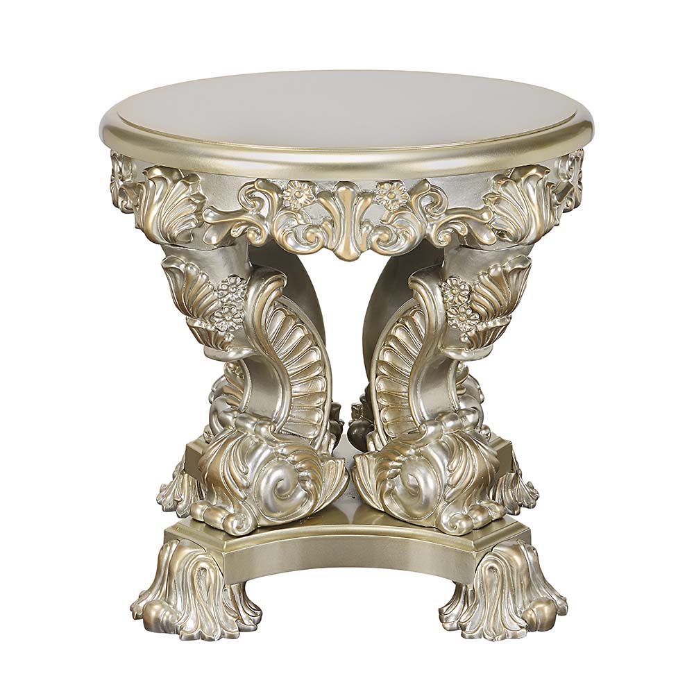 Sorina - End Table - Antique Gold Finish - 28" - Urban Living Furniture (Los Angeles, CA)