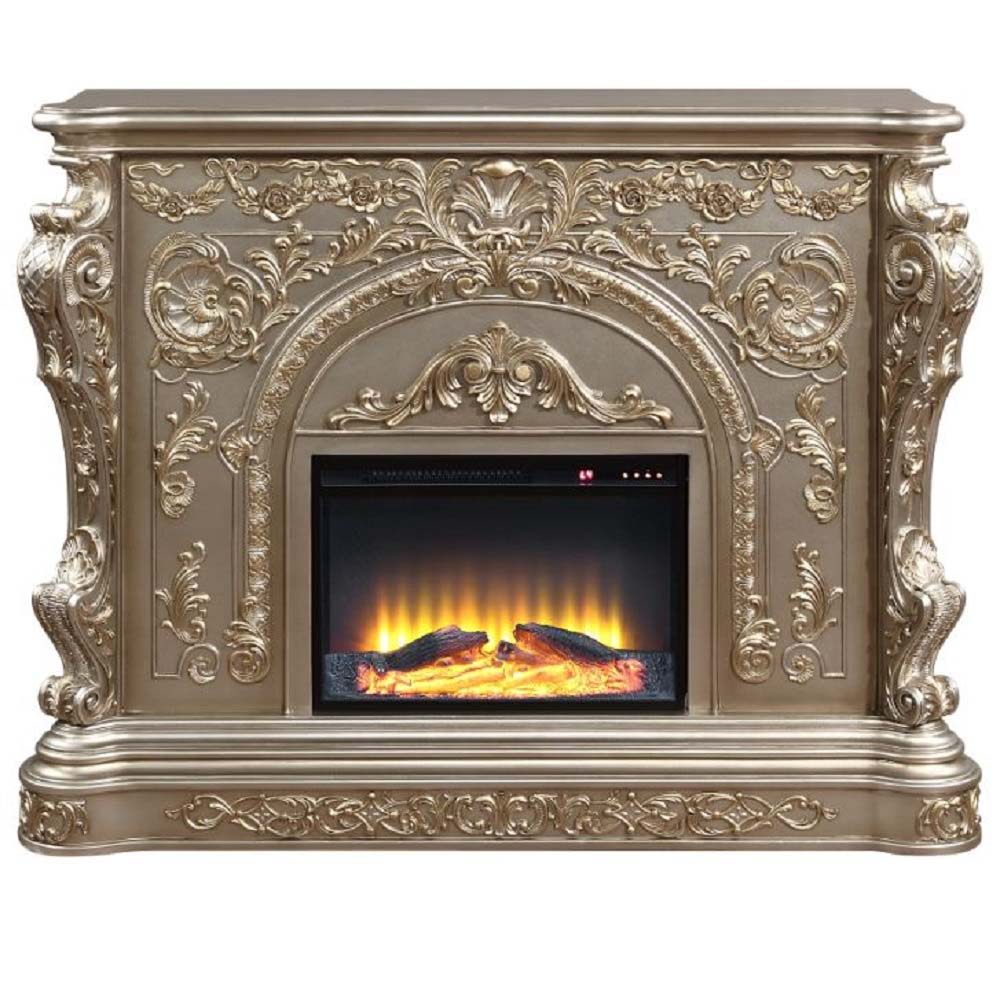 Zabrina - Fireplace - Antique Silver Finish - 49.5" - Urban Living Furniture (Los Angeles, CA)