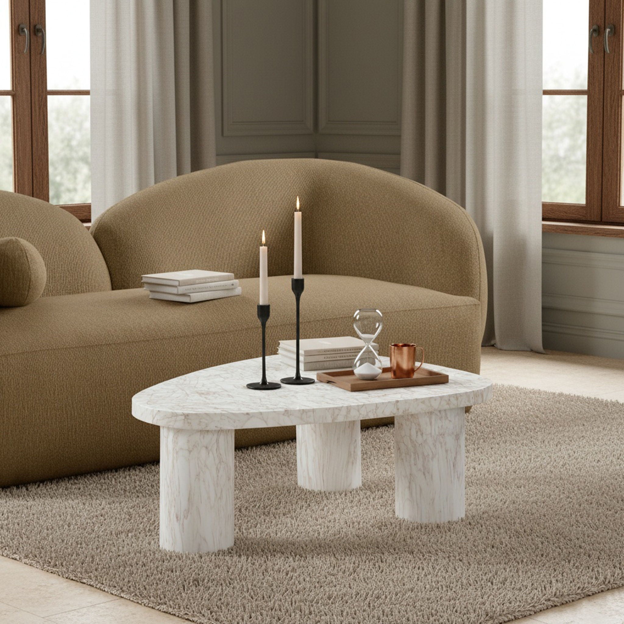 Teramo - Concrete Indoor / Outdoor Coffee Table - Urban Living Furniture (Los Angeles, CA)
