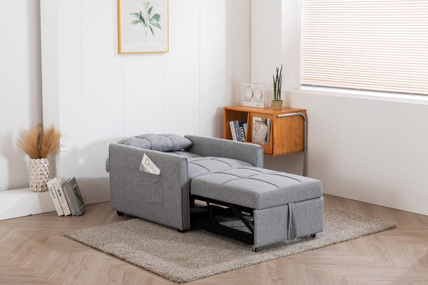 Convertible Chair Sofa Bed - Gray