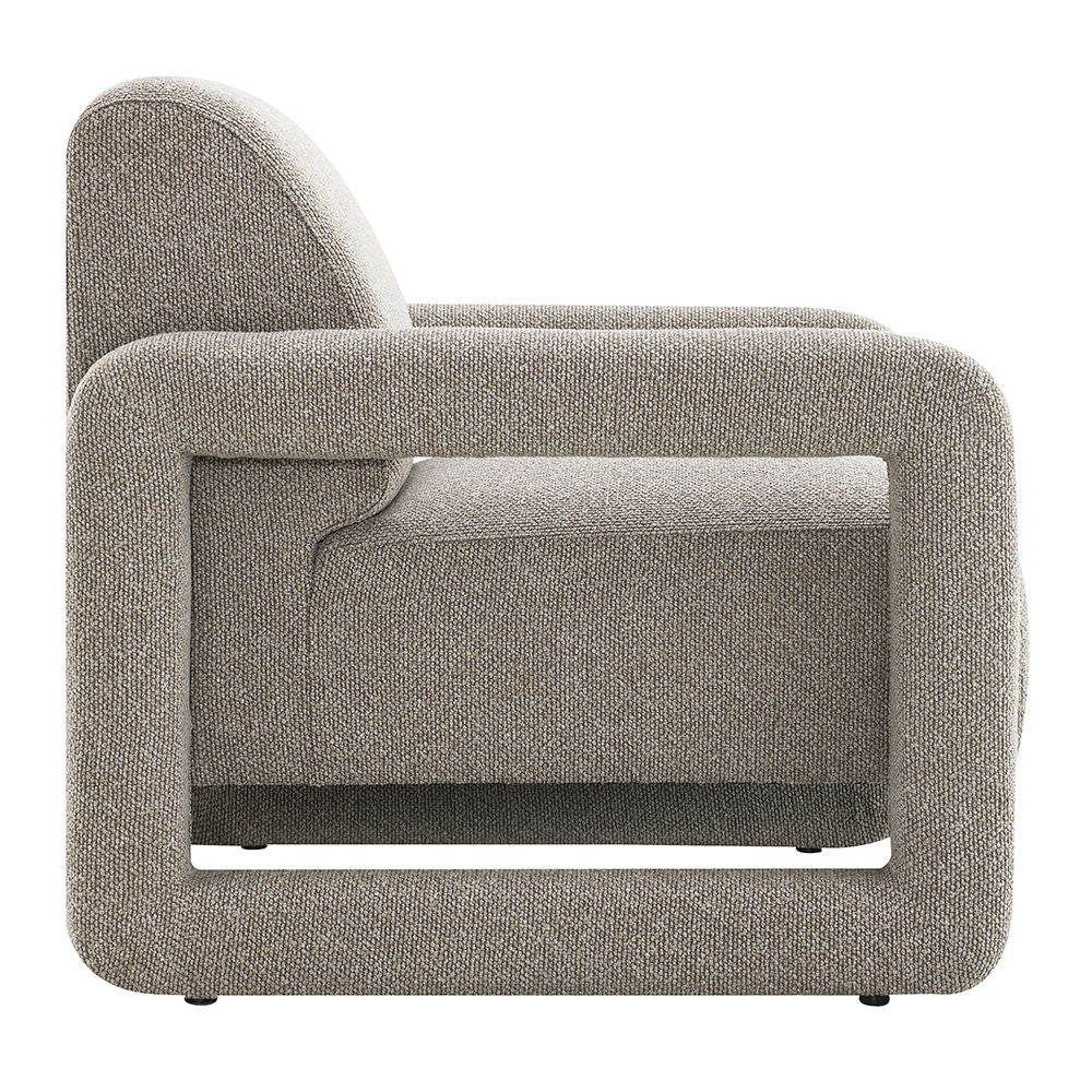 Glenda - Accent Chair - Gray Chenille - Urban Living Furniture (Los Angeles, CA)