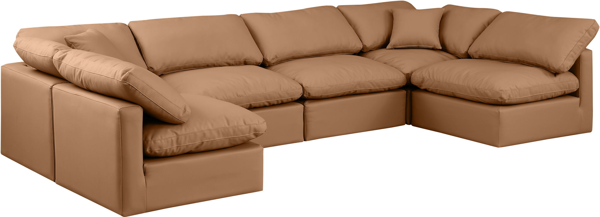 Indulge - Faux Leather 6 Piece Modular U-Shaped Sectional - Urban Living Furniture (Los Angeles, CA)