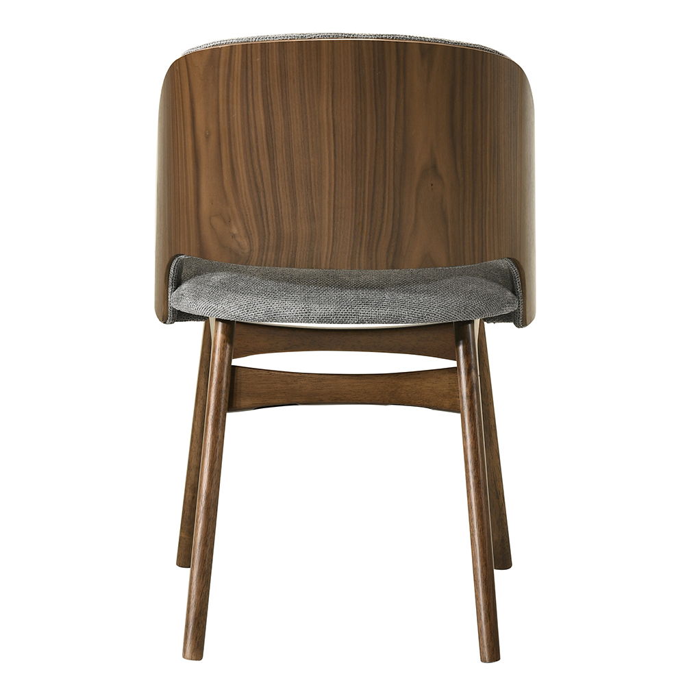 Delmon - Side Chair (Set of 2) - Gray / Dark Walnut - Urban Living Furniture (Los Angeles, CA)