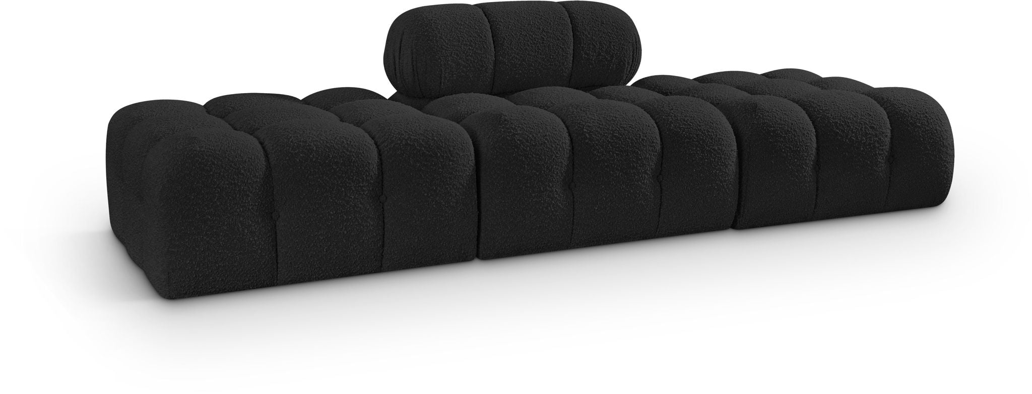 Ames - 3 Piece Boucle Upholstered Modular Sofa With 2 Backless Seats - Urban Living Furniture (Los Angeles, CA)