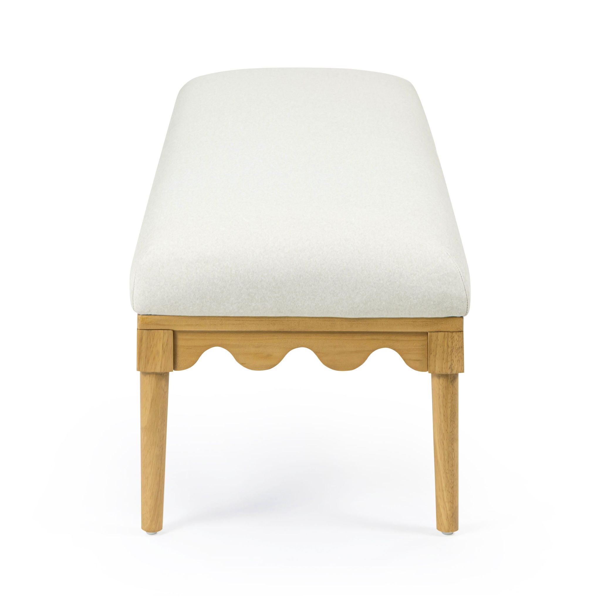 Oodle - Vegan Mohair Bench, Natural Ash Legs - Urban Living Furniture (Los Angeles, CA)