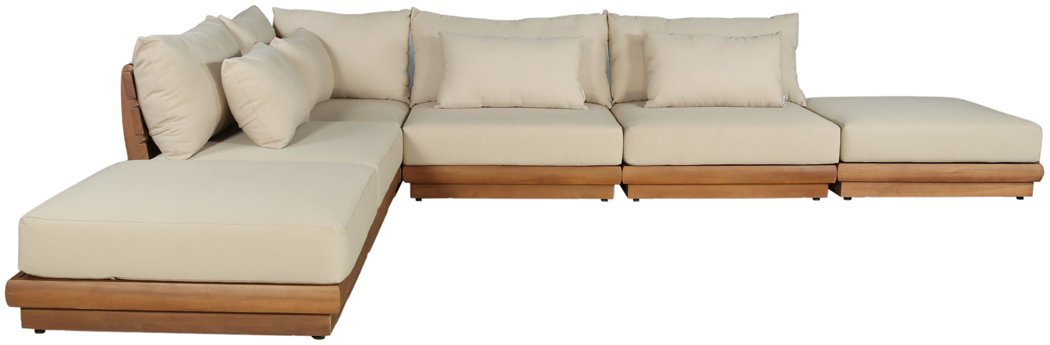 Mirella - 6 Piece Water Resistant Fabric Upholstered Outdoor Patio Modular Sectional - Urban Living Furniture (Los Angeles, CA)