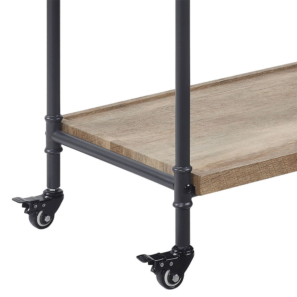 Brantley - Serving Cart - Oak & Sandy Black - Urban Living Furniture (Los Angeles, CA)