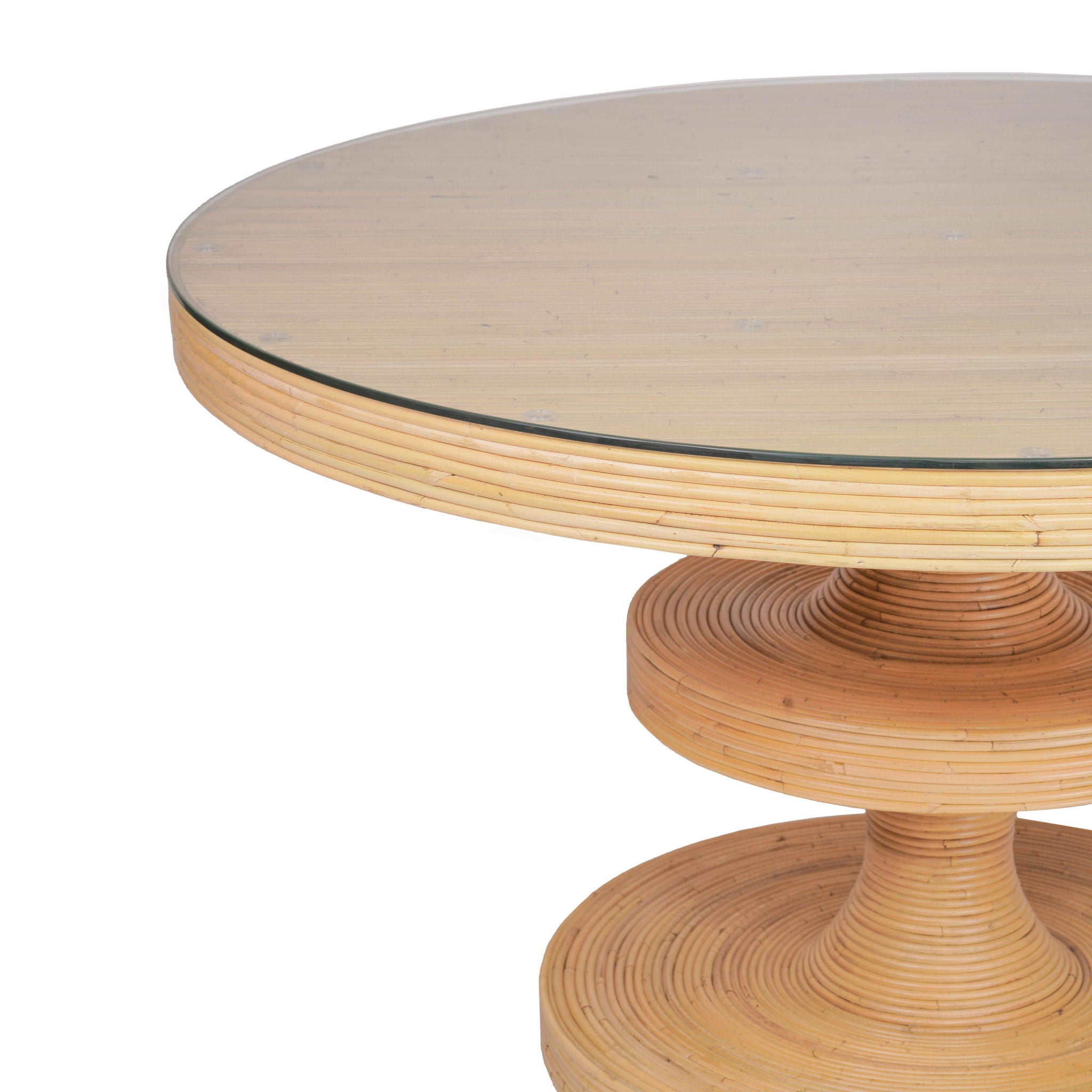 Apollonia - Rattan Round Dining Table - Natural - Urban Living Furniture (Los Angeles, CA)