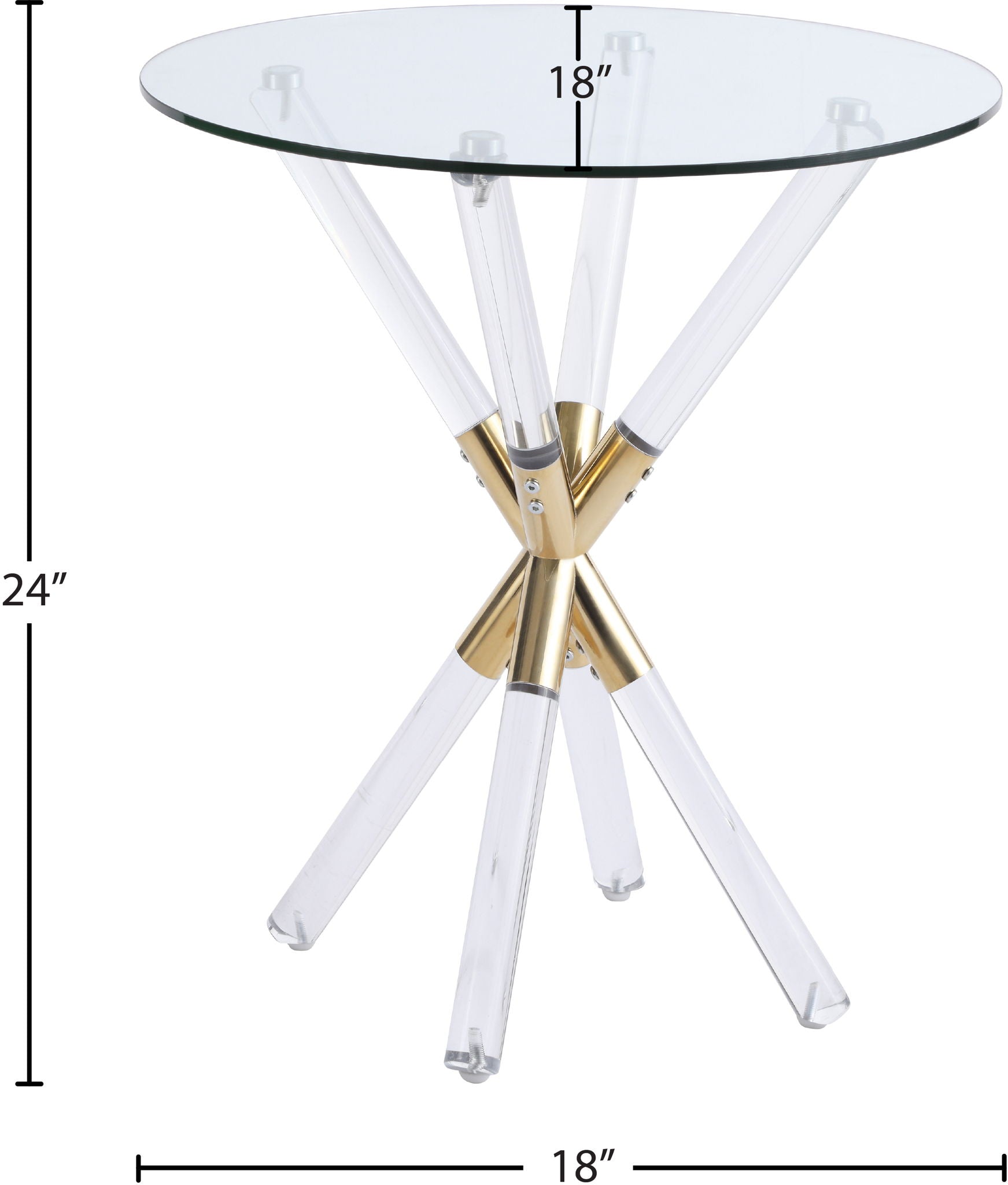 Mercury - End Table - Gold - Urban Living Furniture (Los Angeles, CA)