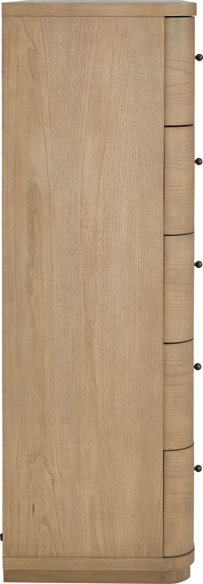 Penny - Five Drawer White Ash Chest - Buff Cream